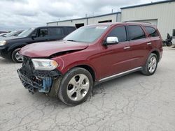 Salvage cars for sale at Kansas City, KS auction: 2015 Dodge Durango SXT