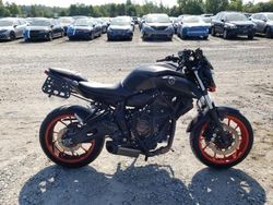 Salvage motorcycles for sale at North Billerica, MA auction: 2019 Yamaha MT07