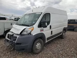 Dodge salvage cars for sale: 2019 Dodge RAM Promaster 2500 2500 High