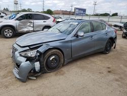 Salvage cars for sale at Chicago Heights, IL auction: 2016 Infiniti Q50 Premium