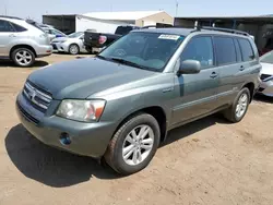 Toyota salvage cars for sale: 2007 Toyota Highlander Hybrid