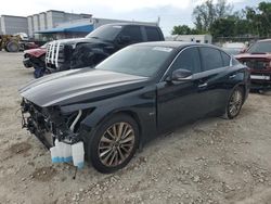 Salvage cars for sale at Opa Locka, FL auction: 2020 Infiniti Q50 Pure