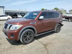 Salvage cars for sale at Tulsa, OK auction: 2018 Nissan Armada Platinum