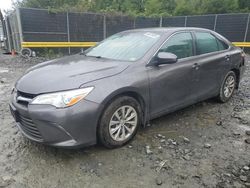 Salvage cars for sale at Waldorf, MD auction: 2015 Toyota Camry LE