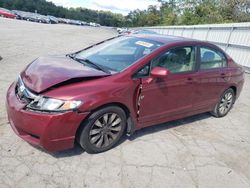 Salvage cars for sale at West Mifflin, PA auction: 2009 Honda Civic EX