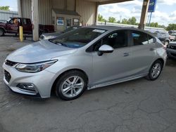 Chevrolet salvage cars for sale: 2017 Chevrolet Cruze LT