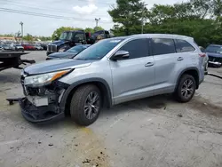 Toyota Highlander xle salvage cars for sale: 2016 Toyota Highlander XLE