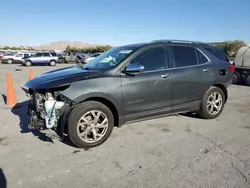 Salvage cars for sale at Las Vegas, NV auction: 2018 Chevrolet Equinox Premier