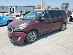 Salvage cars for sale at New Orleans, LA auction: 2015 KIA Sedona EX