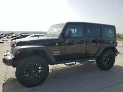 Salvage cars for sale at Grand Prairie, TX auction: 2014 Jeep Wrangler Unlimited Sport