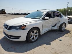 Salvage cars for sale at Oklahoma City, OK auction: 2013 Volkswagen Passat SE