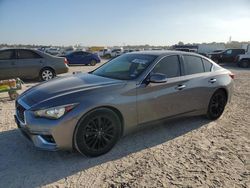 Salvage cars for sale at Houston, TX auction: 2018 Infiniti Q50 Luxe