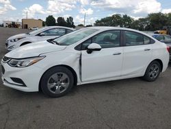 Vehiculos salvage en venta de Copart Moraine, OH: 2017 Chevrolet Cruze LS