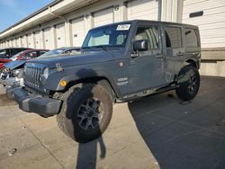 Salvage cars for sale at Louisville, KY auction: 2017 Jeep Wrangler Unlimited Sport