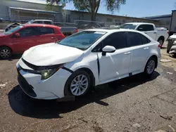 Salvage cars for sale from Copart Albuquerque, NM: 2020 Toyota Corolla LE