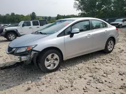 Salvage cars for sale at Candia, NH auction: 2013 Honda Civic LX