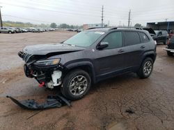 Salvage cars for sale at Colorado Springs, CO auction: 2020 Jeep Cherokee Trailhawk