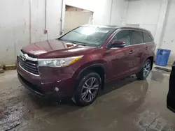 Toyota salvage cars for sale: 2016 Toyota Highlander XLE