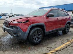 Jeep Cherokee salvage cars for sale: 2015 Jeep Cherokee Trailhawk