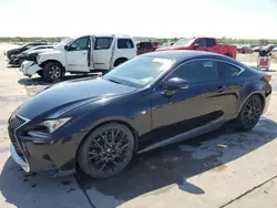 Salvage cars for sale at Grand Prairie, TX auction: 2015 Lexus RC 350