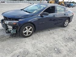 Chevrolet salvage cars for sale: 2017 Chevrolet Malibu LS