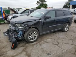 Salvage cars for sale at Woodhaven, MI auction: 2022 Dodge Durango GT