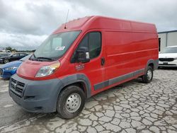 Salvage cars for sale at Kansas City, KS auction: 2016 Dodge RAM Promaster 2500 2500 High