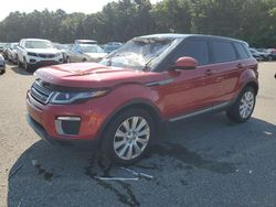 Salvage cars for sale at Exeter, RI auction: 2016 Land Rover Range Rover Evoque SE