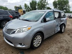 Toyota Sienna xle salvage cars for sale: 2012 Toyota Sienna XLE