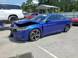 Salvage cars for sale at Savannah, GA auction: 2020 Honda Accord Sport