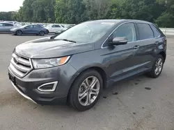 Salvage cars for sale at Glassboro, NJ auction: 2017 Ford Edge Titanium