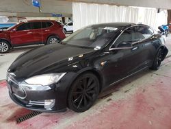 Salvage cars for sale at Angola, NY auction: 2014 Tesla Model S