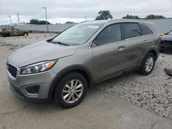 Salvage cars for sale at Franklin, WI auction: 2016 KIA Sorento LX