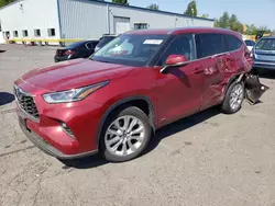 Vehiculos salvage en venta de Copart Portland, OR: 2023 Toyota Highlander Hybrid Limited