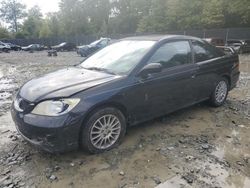 Honda salvage cars for sale: 2005 Honda Civic EX