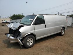 Salvage trucks for sale at New Britain, CT auction: 2019 Chevrolet Express G3500