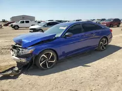 Salvage cars for sale at Amarillo, TX auction: 2022 Honda Accord Sport