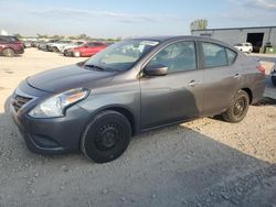 Salvage cars for sale at Kansas City, KS auction: 2016 Nissan Versa S