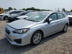 Subaru salvage cars for sale: 2018 Subaru Impreza Premium Plus