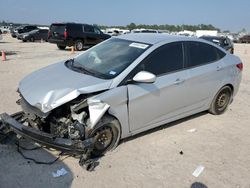 Salvage cars for sale from Copart Houston, TX: 2015 Hyundai Accent GLS