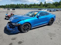 Salvage cars for sale from Copart Windham, ME: 2020 Ford Mustang