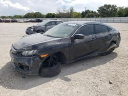 Salvage cars for sale at San Antonio, TX auction: 2021 Honda Civic Sport