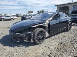 Salvage cars for sale at Eugene, OR auction: 2015 Tesla Model S