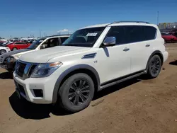 Nissan Armada Platinum salvage cars for sale: 2017 Nissan Armada Platinum