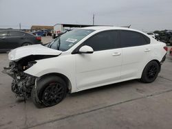 Salvage cars for sale at Grand Prairie, TX auction: 2022 KIA Rio LX