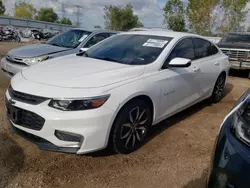 Chevrolet salvage cars for sale: 2017 Chevrolet Malibu LT