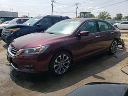 Salvage cars for sale at Chicago Heights, IL auction: 2015 Honda Accord Sport