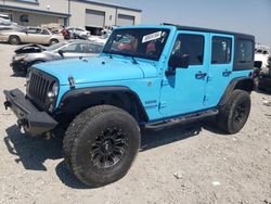 Jeep salvage cars for sale: 2017 Jeep Wrangler Unlimited Sport