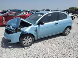 Salvage cars for sale at Taylor, TX auction: 2009 Hyundai Accent GS