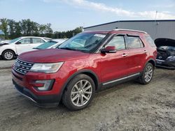 Ford salvage cars for sale: 2017 Ford Explorer Limited